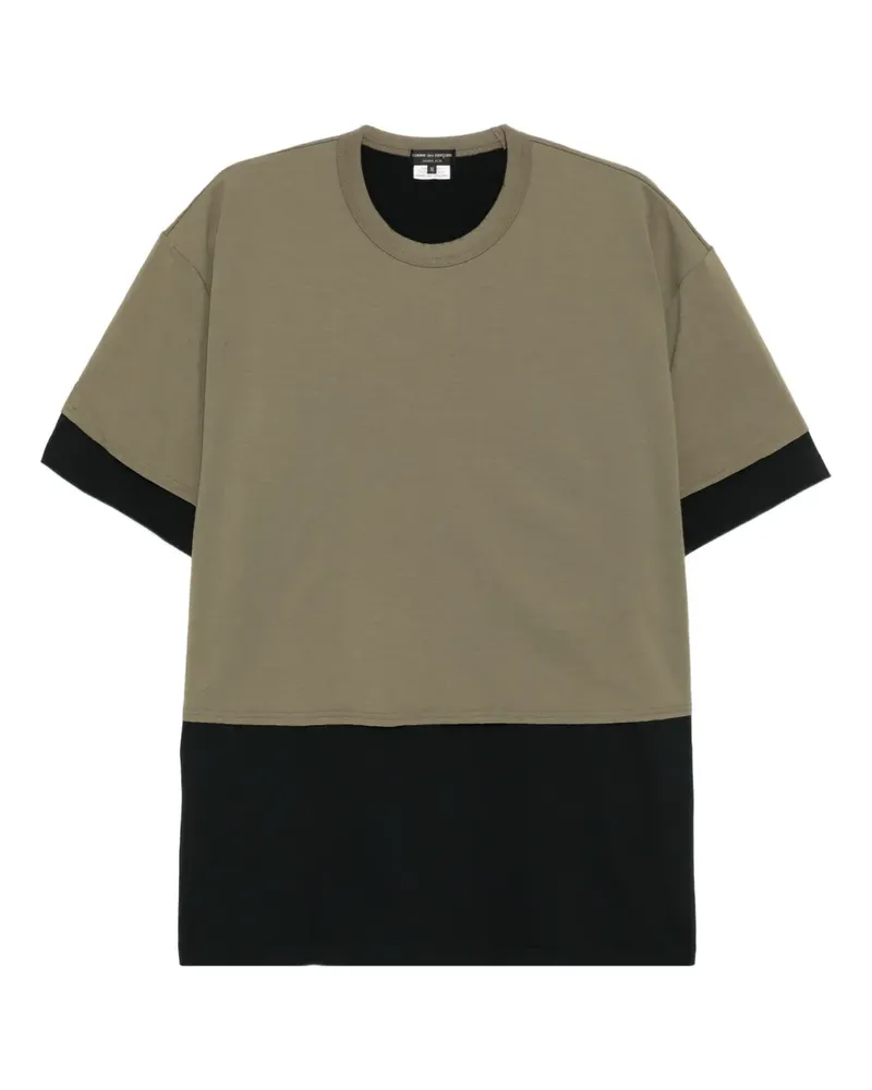 Comme des Garçons T-Shirt im Layering-Look - Grün Grün