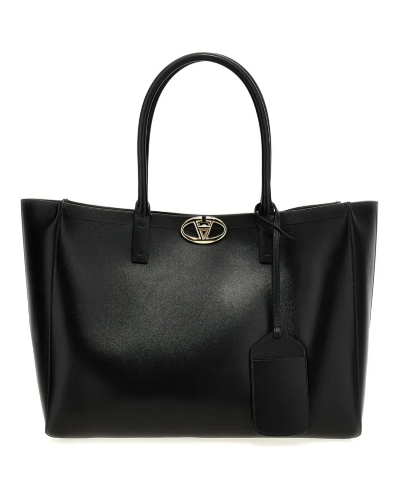 Valentino Garavani Handtasche mit VLogo - Schwarz Schwarz