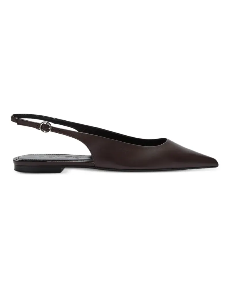 aeyde Amaya pointed slingback sandals - Schwarz Schwarz