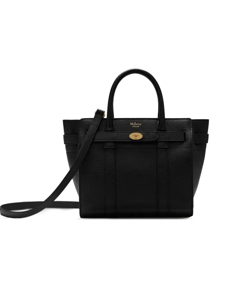 Mulberry Mini Bayswater Schultertasche - Schwarz Schwarz