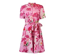 Chima Midikleid mit Blumenprint - Rosa