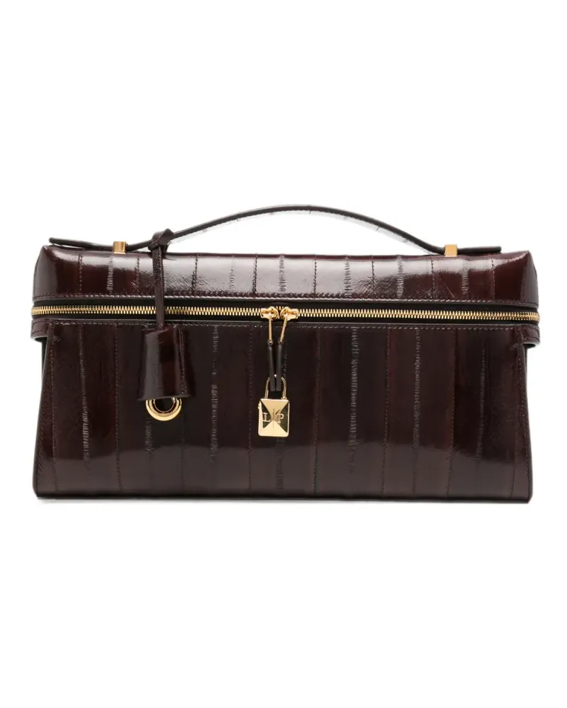 Loro Piana Extra L29 leather clutch bag - Braun Braun