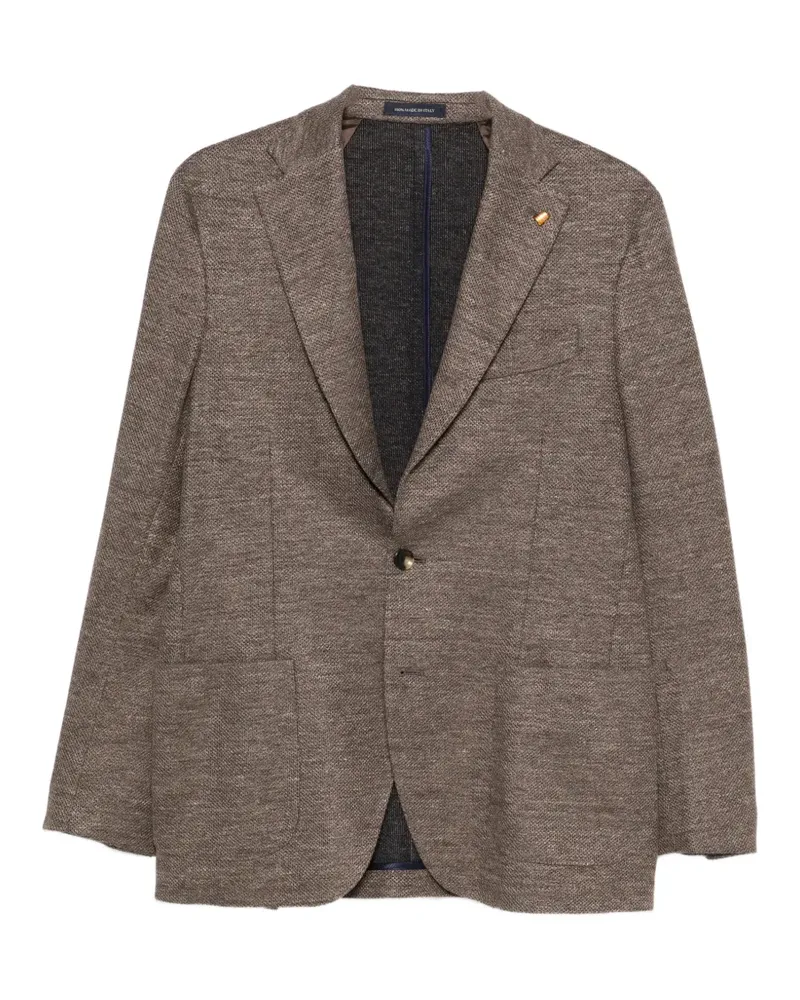 Sartoria Latorre Sakko mit aufgesetzter Tasche - Braun Braun