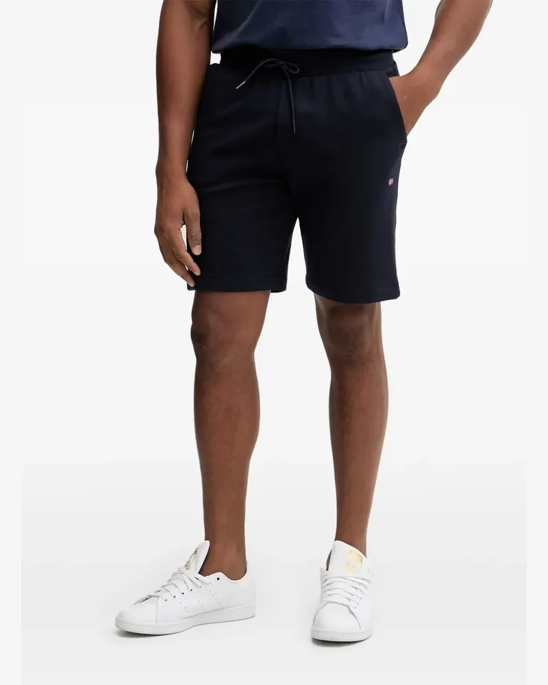 Napapijri Nalis logo-embroidered track shorts - Blau Blau
