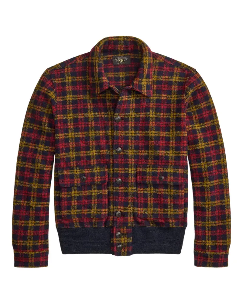 Ralph Lauren Karierte Bomberjacke - Blau Blau
