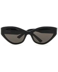 Balenciaga Sonnenbrille mit ovalem Gestell Schwarz