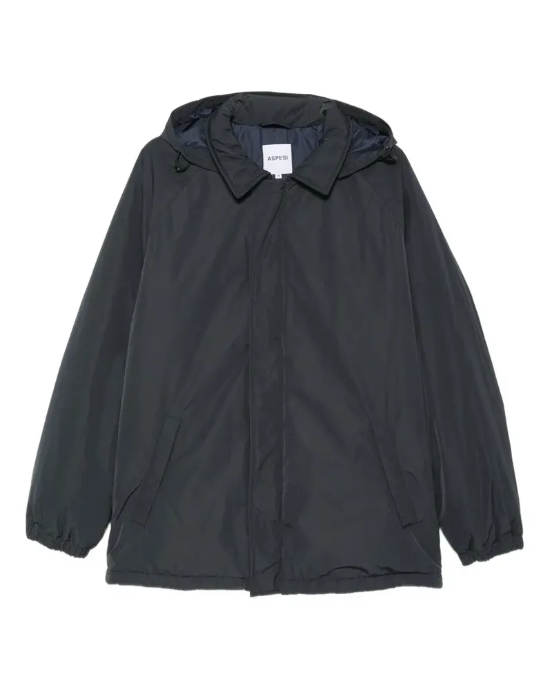 ASPESI Kapuzenparka mit Raglanärmeln - Blau Blau
