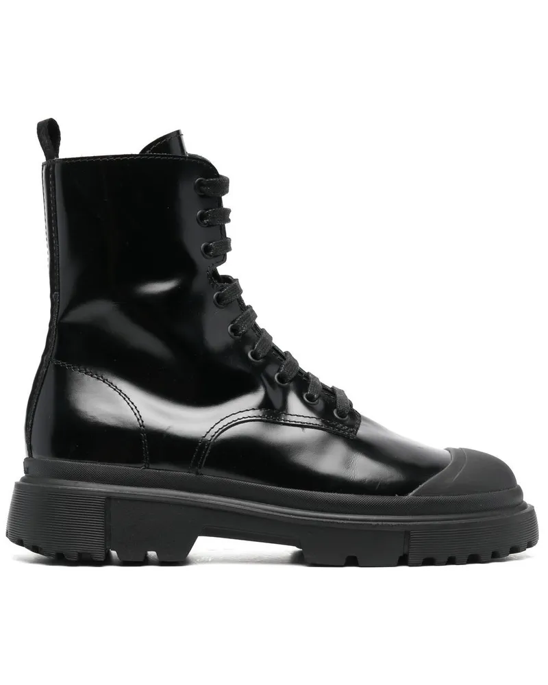 Hogan H619 Bikerstiefel - Schwarz Schwarz