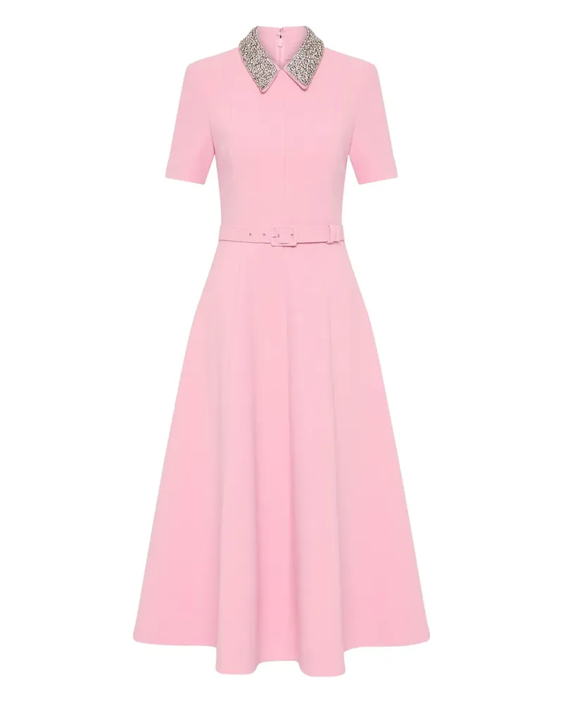 Rebecca Vallance Kleid mit verziertem Kragen - Rosa Rosa