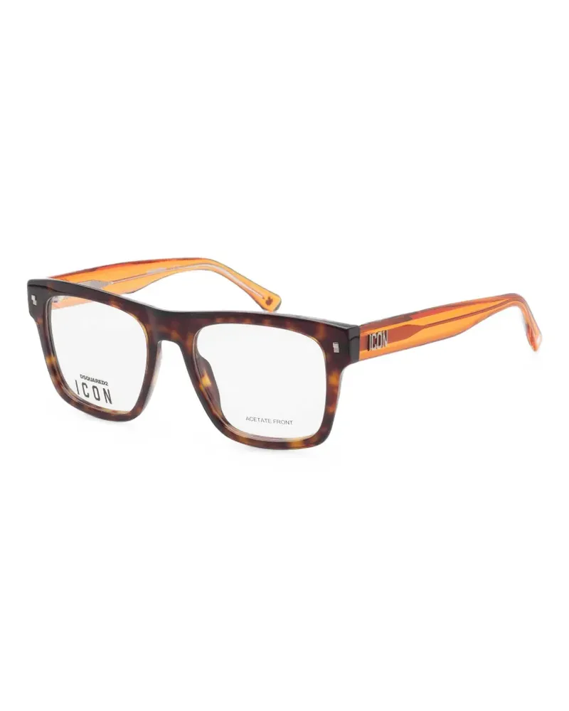 Dsquared2 Icon square-frame glasses - Braun Braun