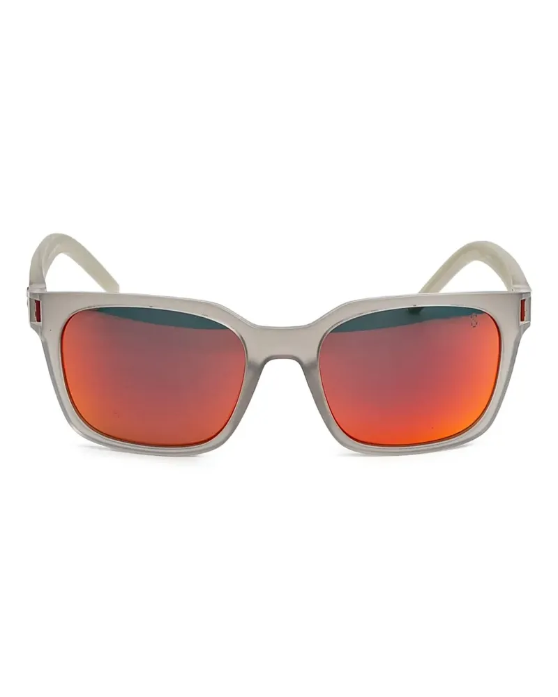 TAG Heuer Sonnenbrille mit eckigem Gestell - Grau Grau