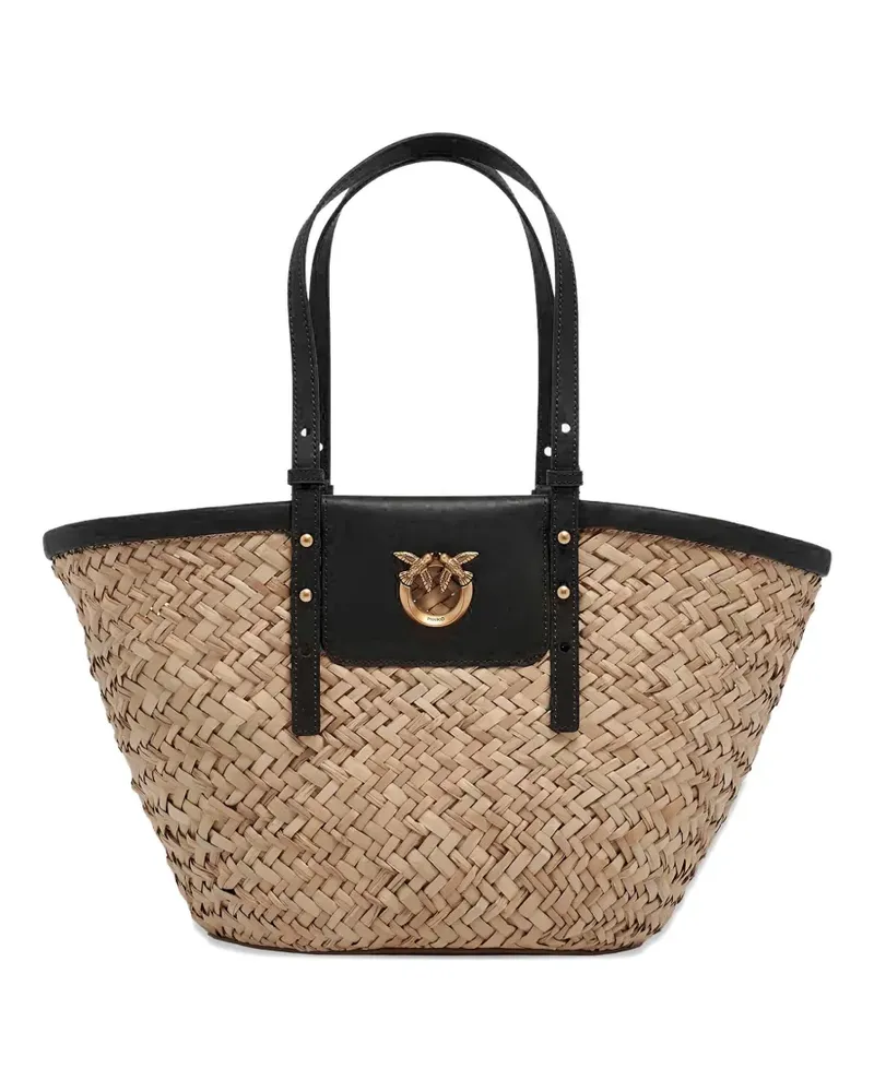Pinko Love Summer Korbtasche - Schwarz Schwarz