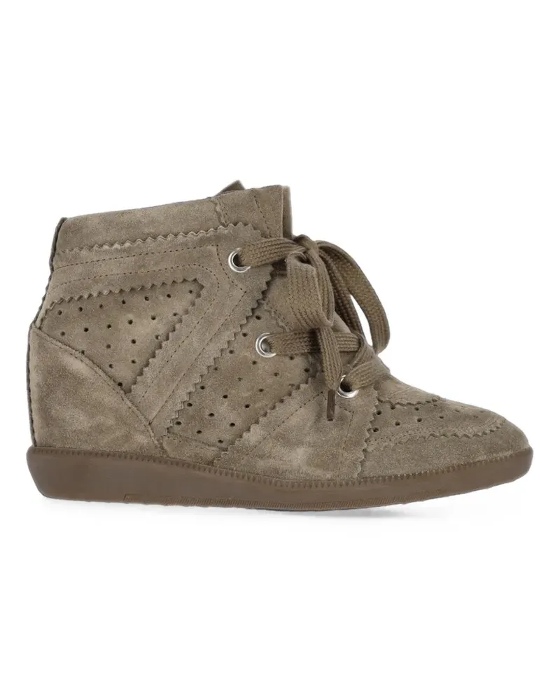 Isabel Marant Bobby Wedge-Sneakers aus Kalbsleder - Braun Braun
