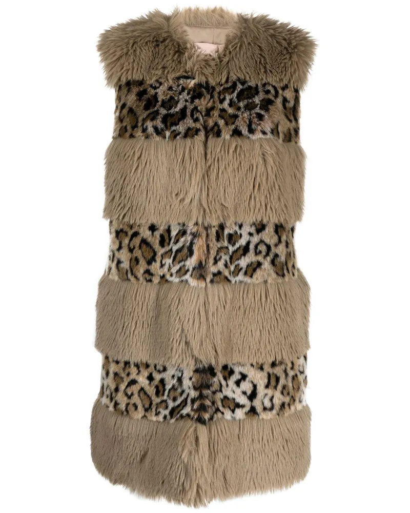 Twin-Set Jacke mit Animal-Print - Nude Nude