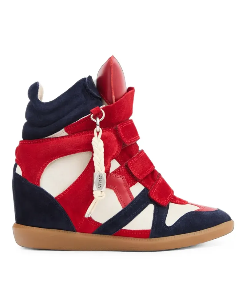 Isabel Marant Bekett Ring suede wedge sneakers - Rot Rot