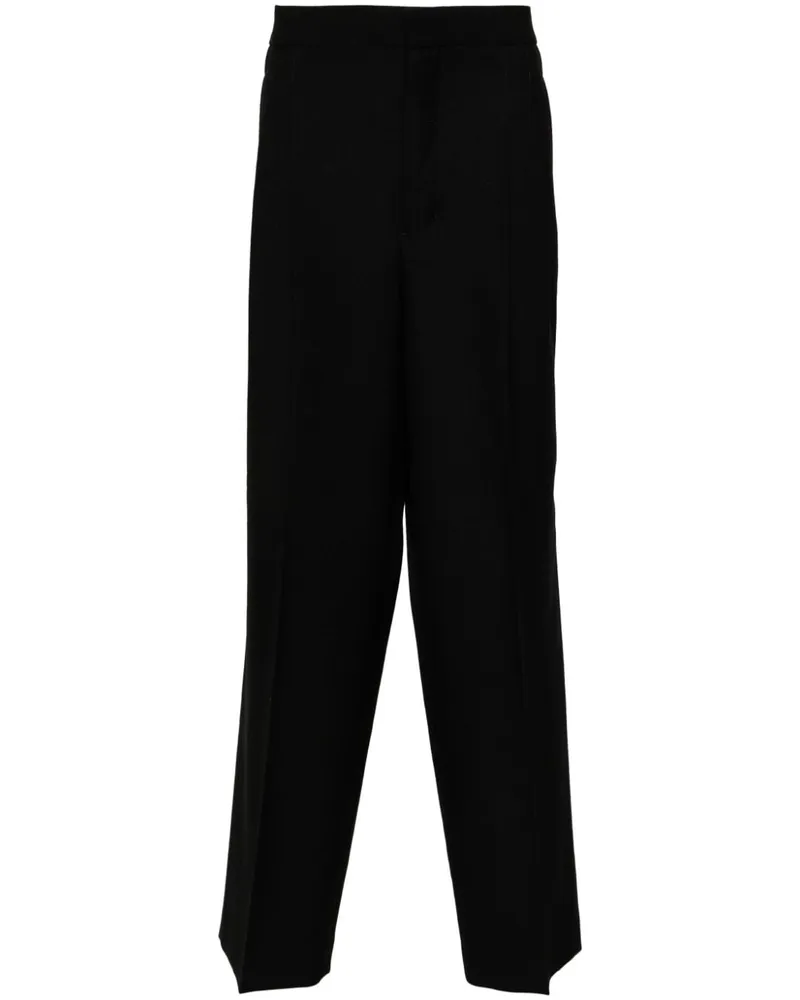 AMI Paris Hose mit Bundfalten - Schwarz Schwarz
