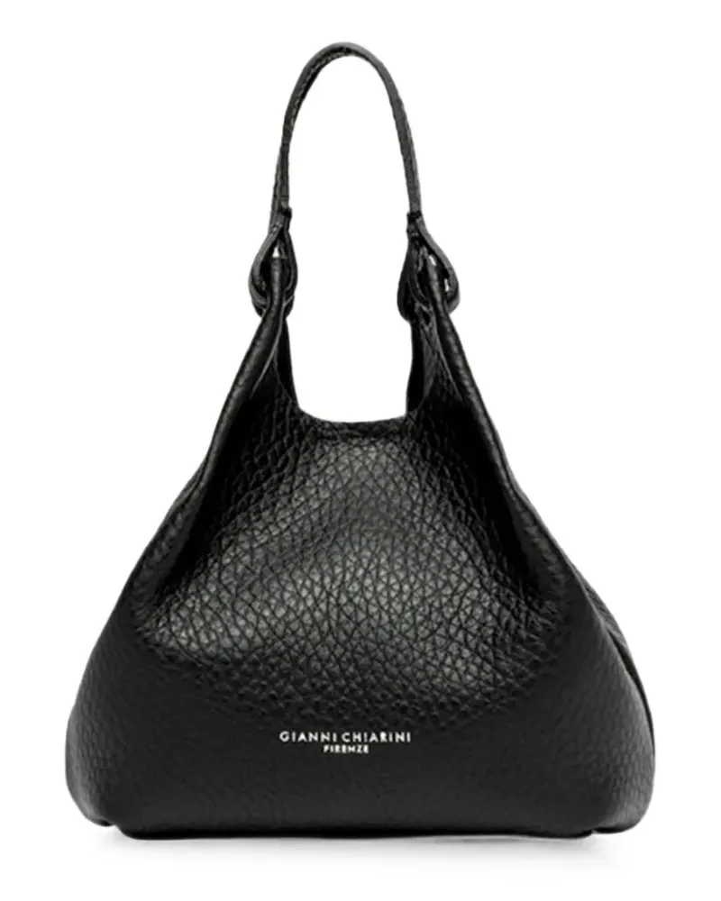 Gianni Chiarini Dua Tote Bag aus gekörntem Leder - Schwarz Schwarz