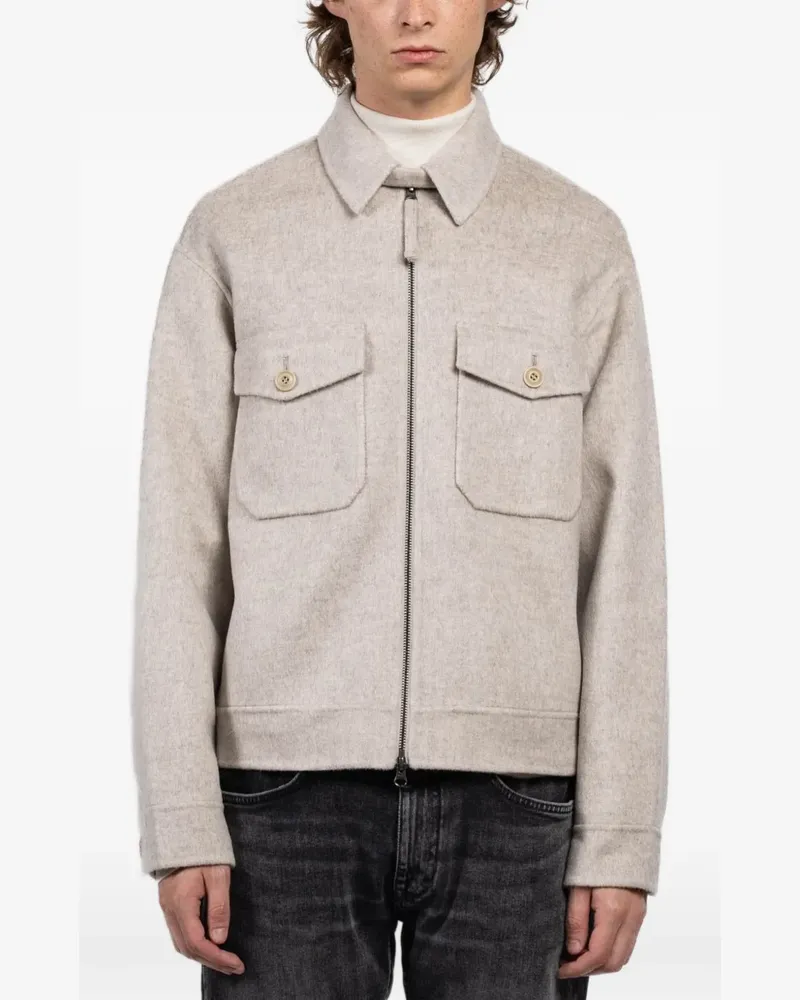 Hartford zip-up jacket - Nude Nude