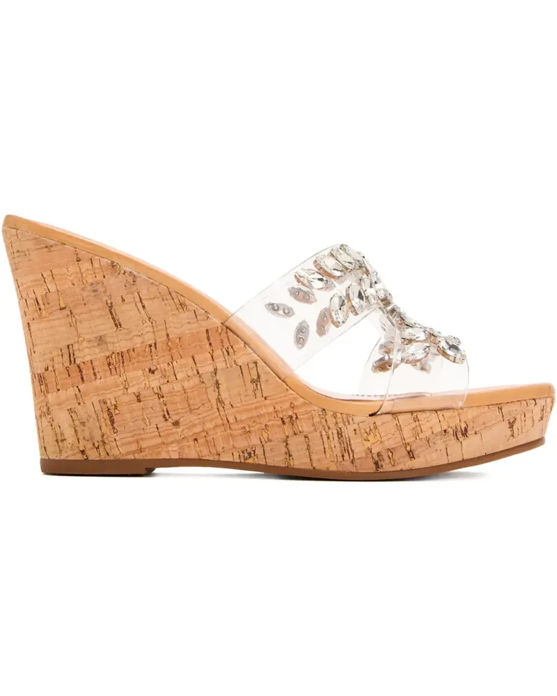 Schutz Sandalen mit Kristallen 105mm - Weiß Weiß