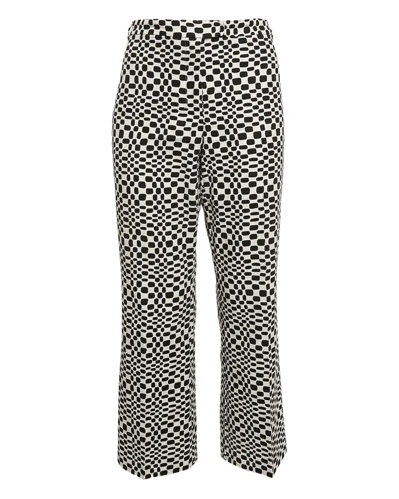 Max Mara Hose mit grafischem Print - Schwarz Schwarz
