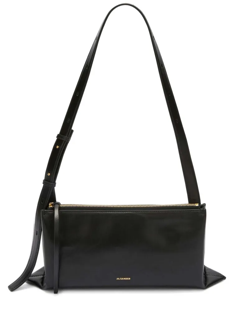 Jil Sander Kleine Empire Schultertasche - Schwarz Schwarz