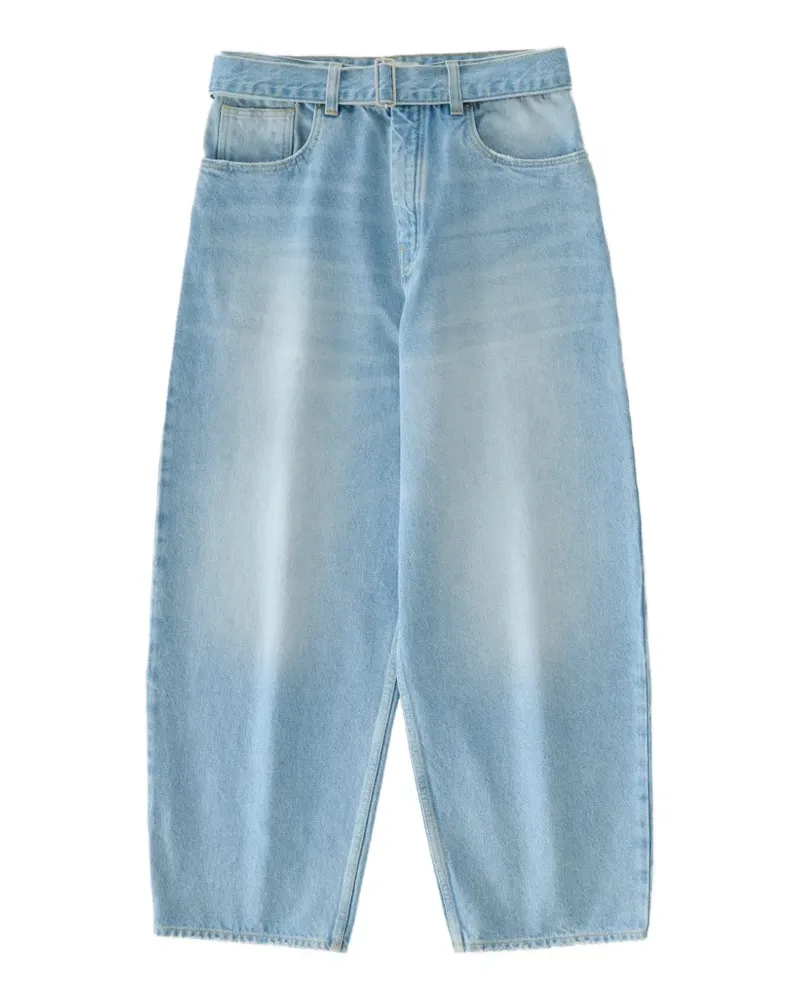 Studio Nicholson Cahun belted jeans - Blau Blau