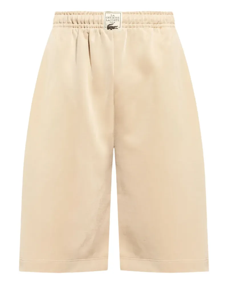 Lacoste Shorts mit Logo-Print - Nude Nude