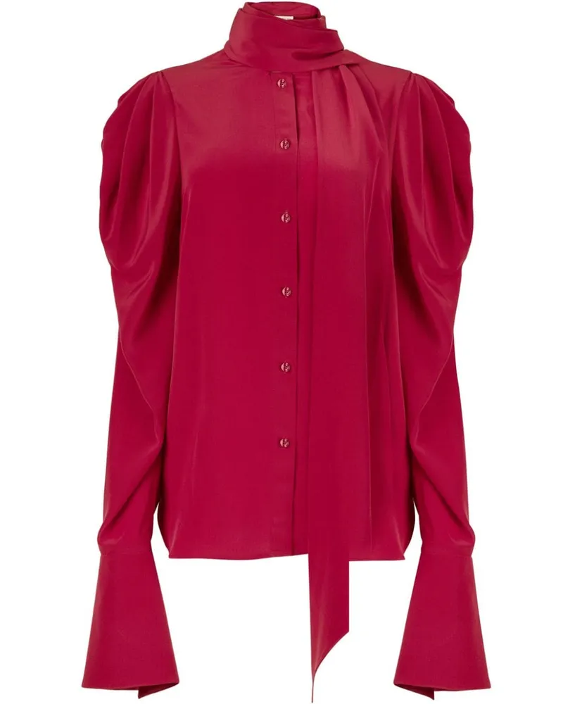 Nina Ricci Hemd mit Schleifenkragen - Rosa Rosa