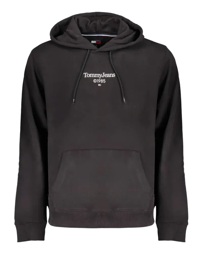 Tommy Hilfiger logo-print cotton hoodie - Schwarz Schwarz