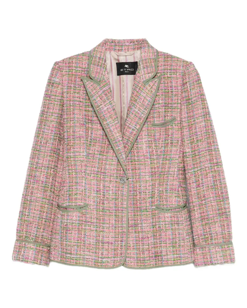 Etro Tweed-Sakko - Rosa Rosa