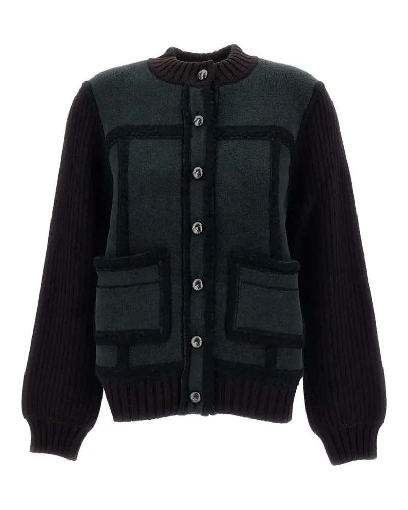 Barrie Cardigan in Colour-Block-Optik - Braun Braun