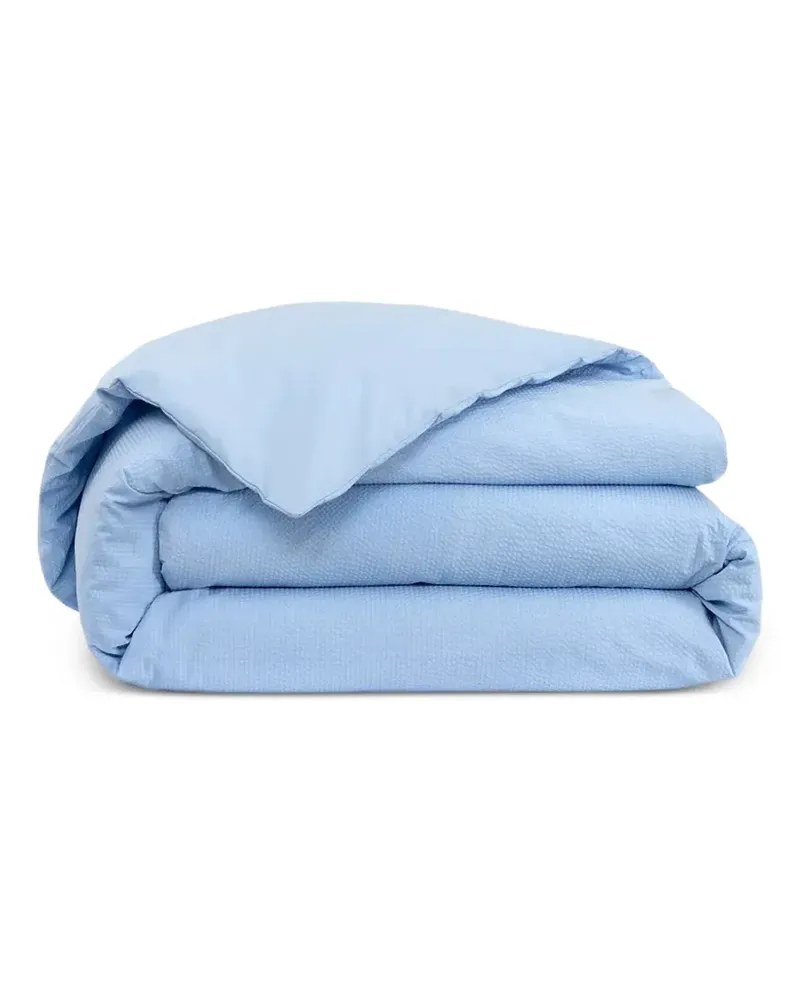 Lacoste embroidered-logo blanket - Blau Blau