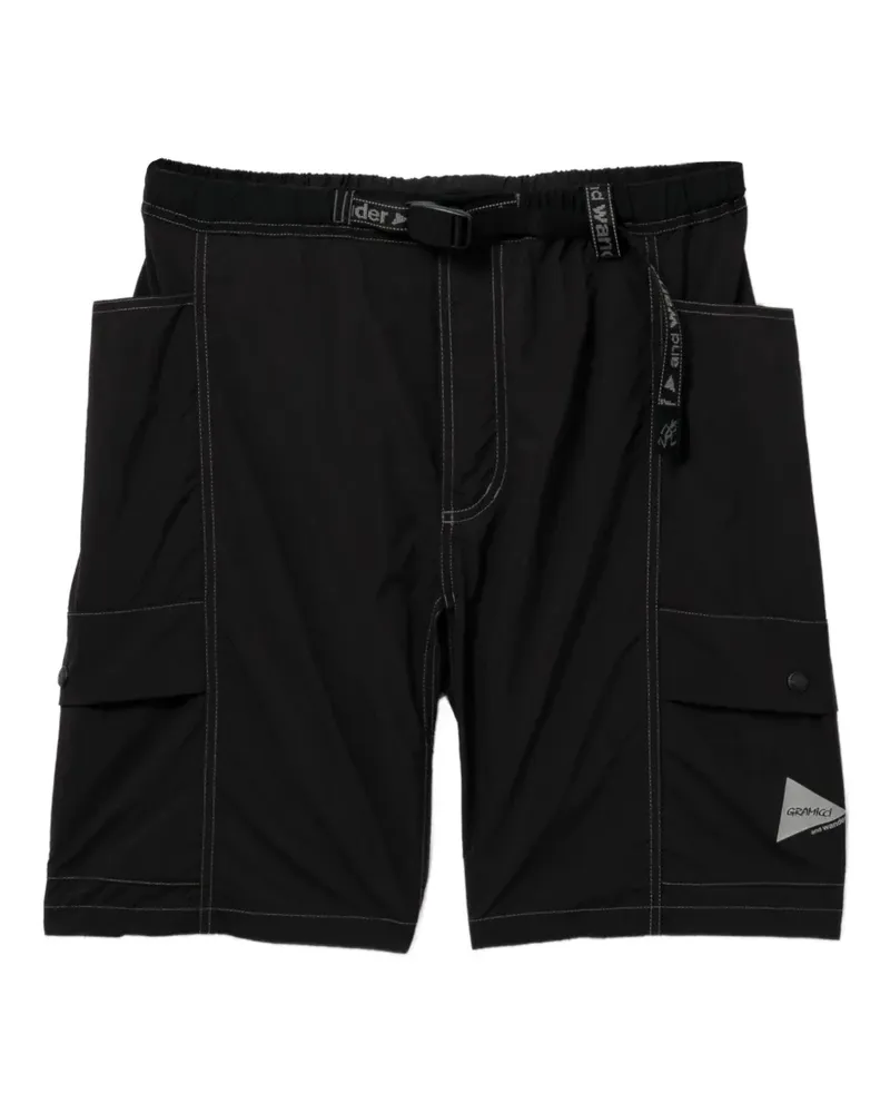 and wander Cargo-Shorts mit Gürtel - Schwarz Schwarz