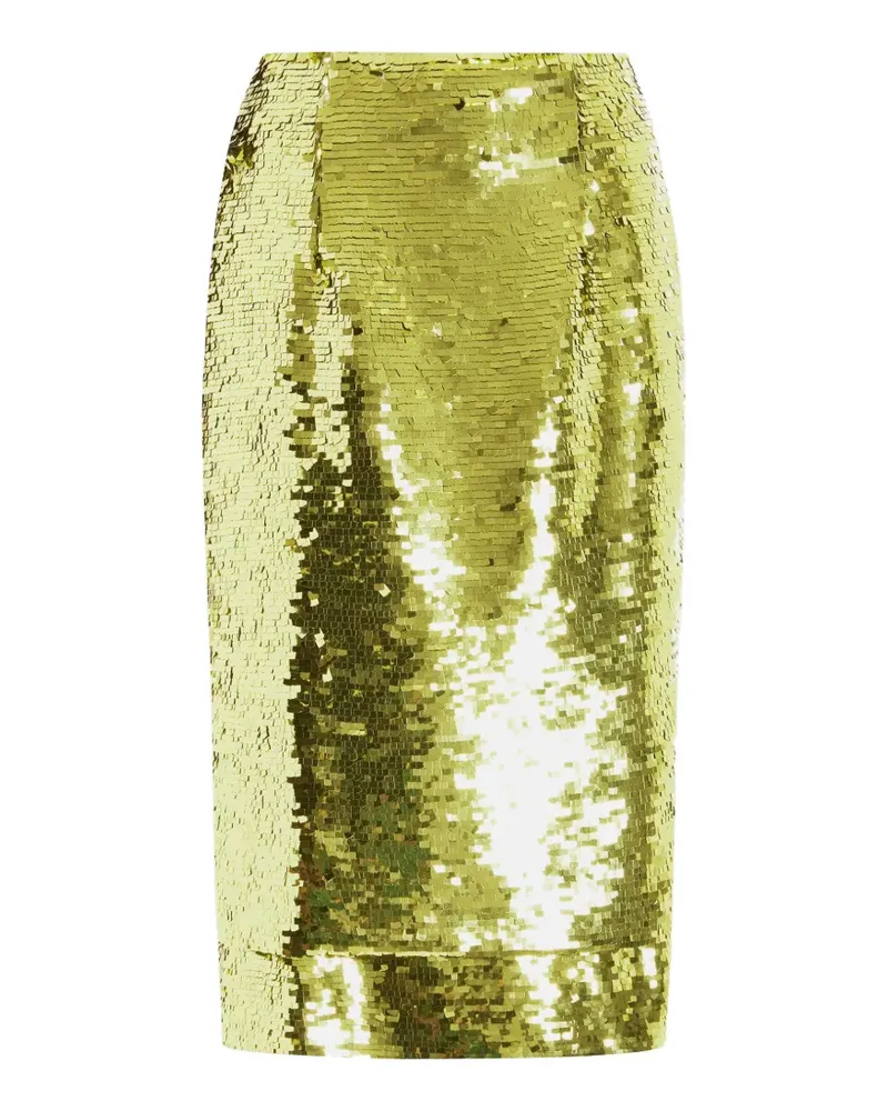 16ARLINGTON Nyla sequin midi skirt - Grün Grün