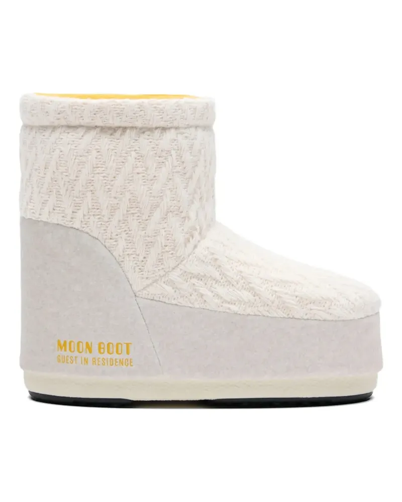 Moon Boot x Guest In Residence Icon Low knitted boots - Nude Nude