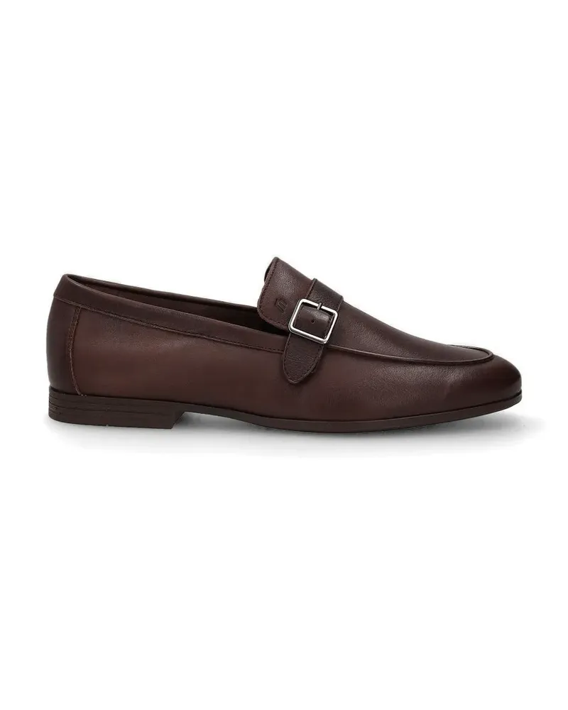 FRAU buckle-fastening deconstructed loafers - Braun Braun
