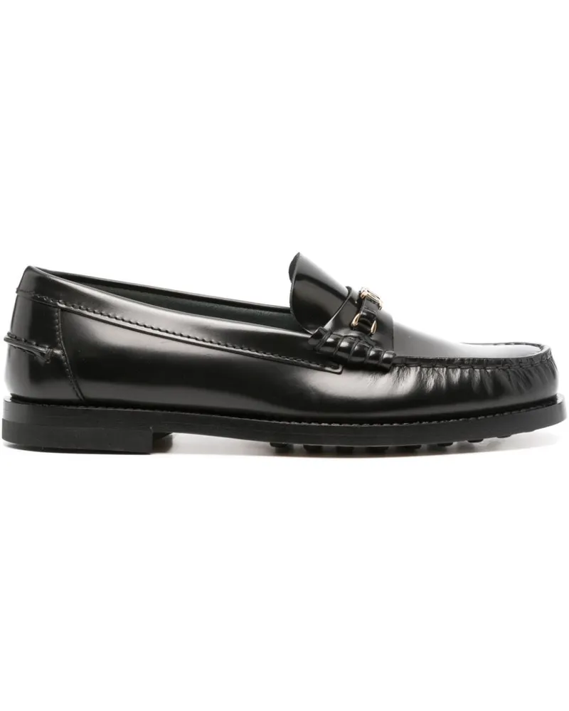 TOD'S Loafer mit Kettendetail - Schwarz Schwarz
