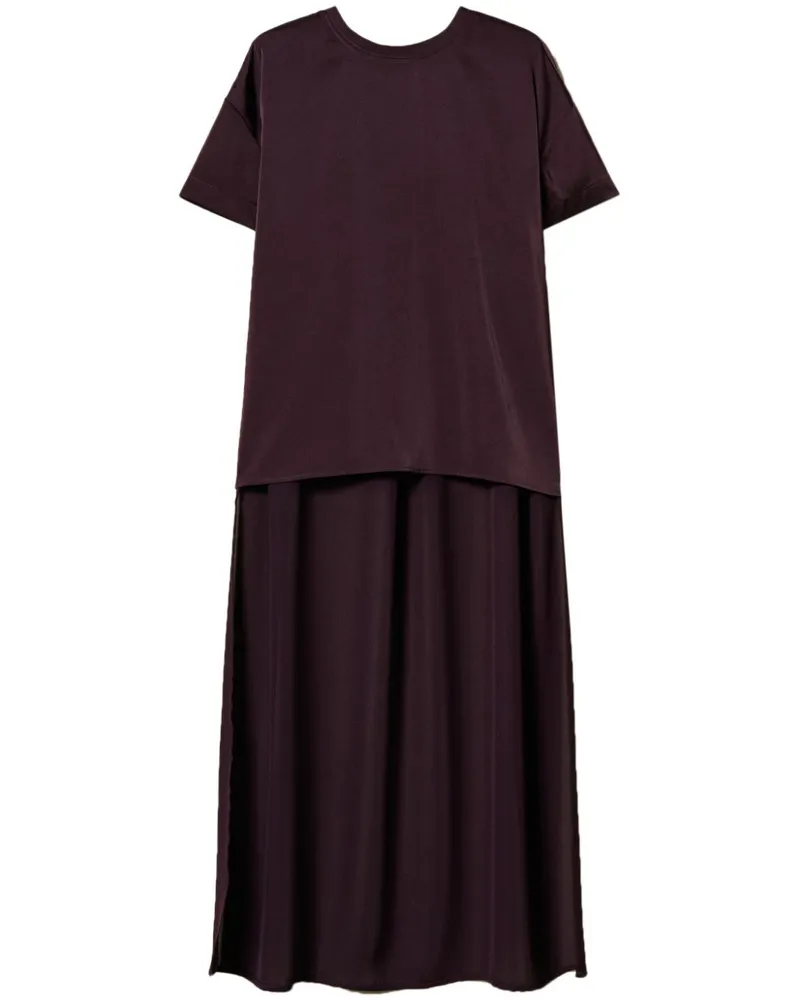 Twin-Set Georgette-T-Shirt - Violett Violett