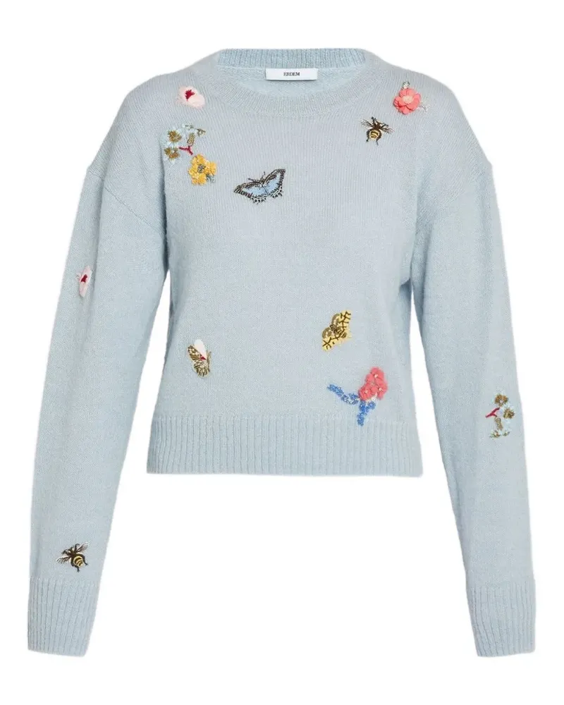Erdem Verzierter Pullover - Blau Blau