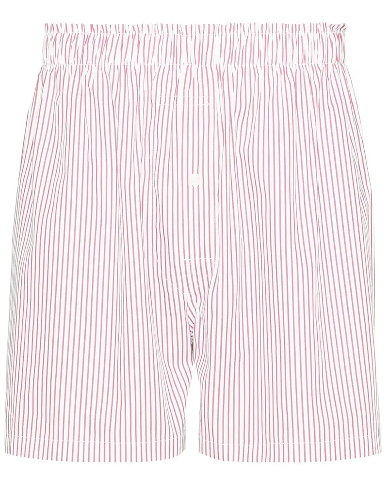Maison Margiela Gestreifte Shorts - Rot Rot