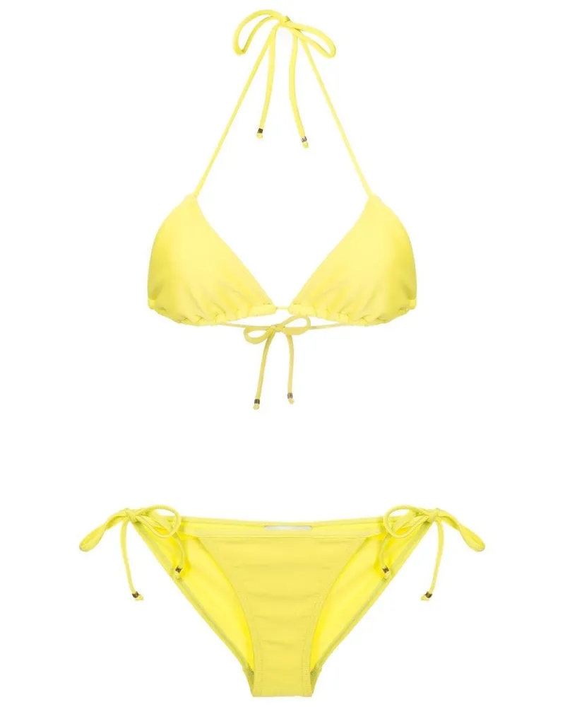 Amir Slama Triangel-Bikini - Grün Grün
