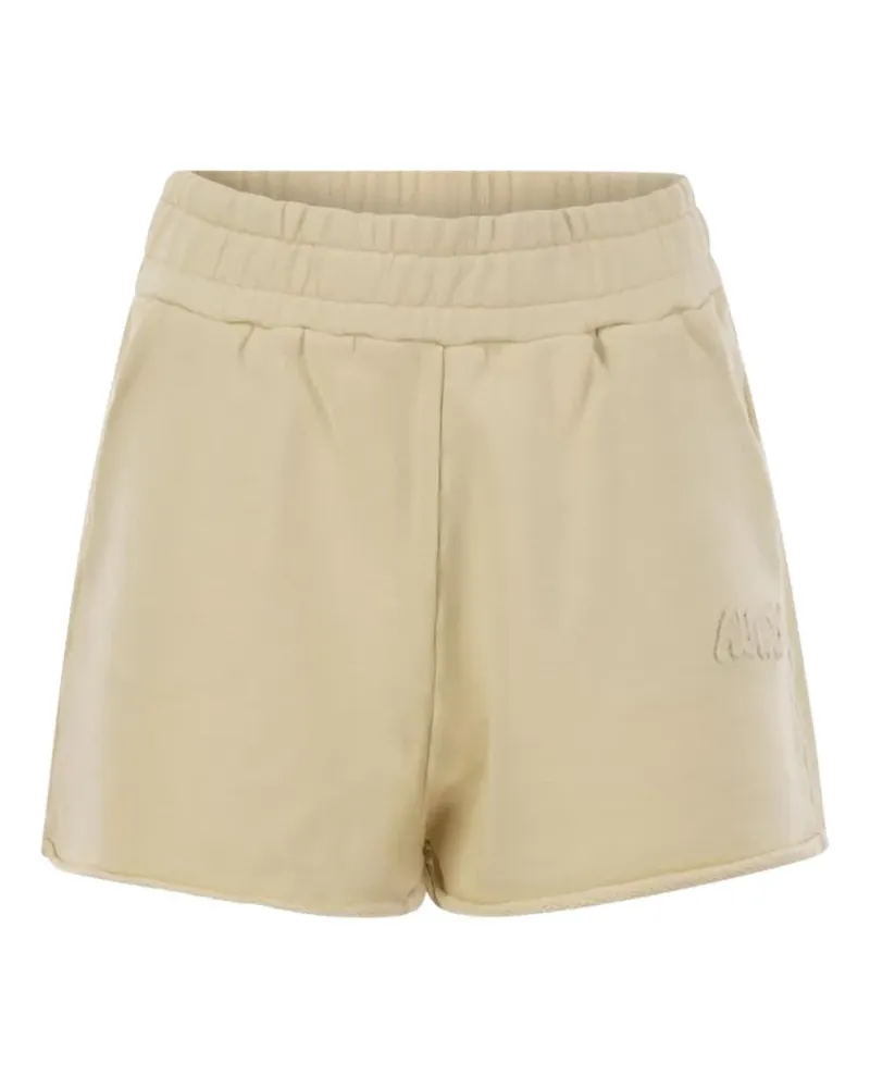 AUTRY logo jersey shorts - Nude Nude