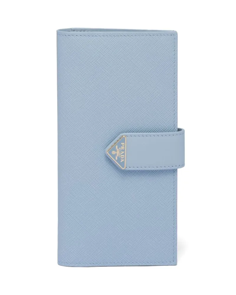 Prada Portemonnaie aus Saffiano-Leder - Blau Blau