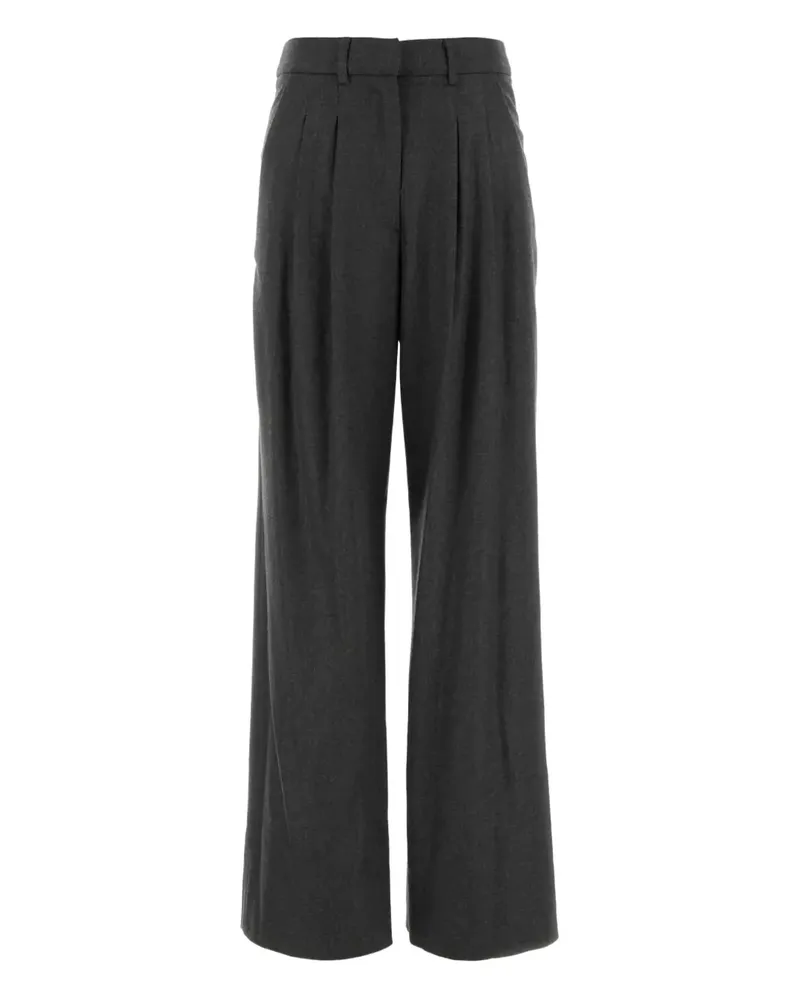 PT TORINO Bundfaltenhose mit Vordertaschen - Grau Grau