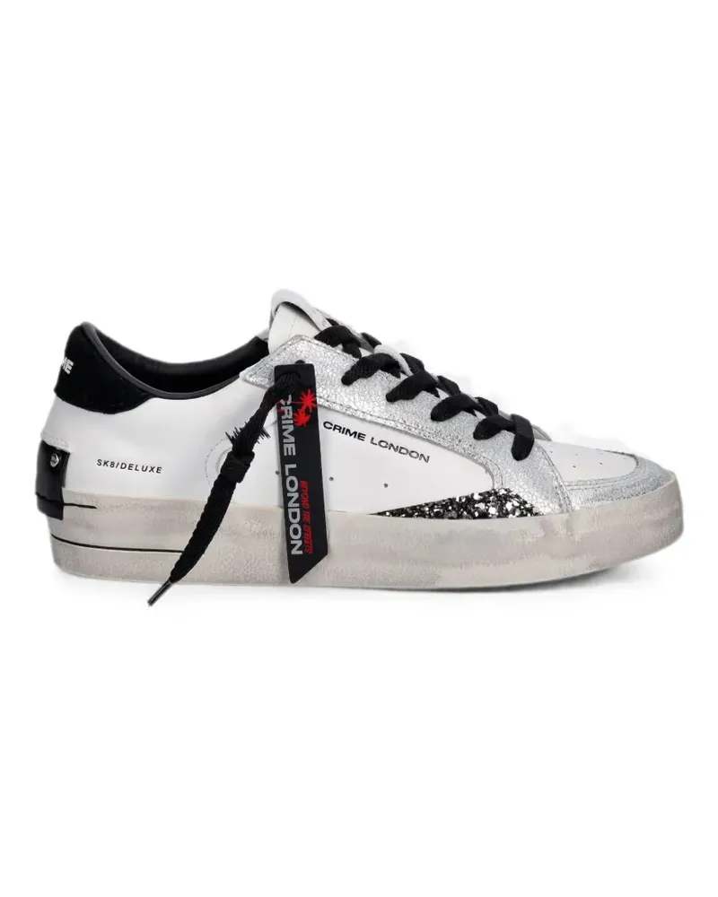 Crime Sk8 Deluxe Sneakers mit Glitter-Detail - Weiß Weiß