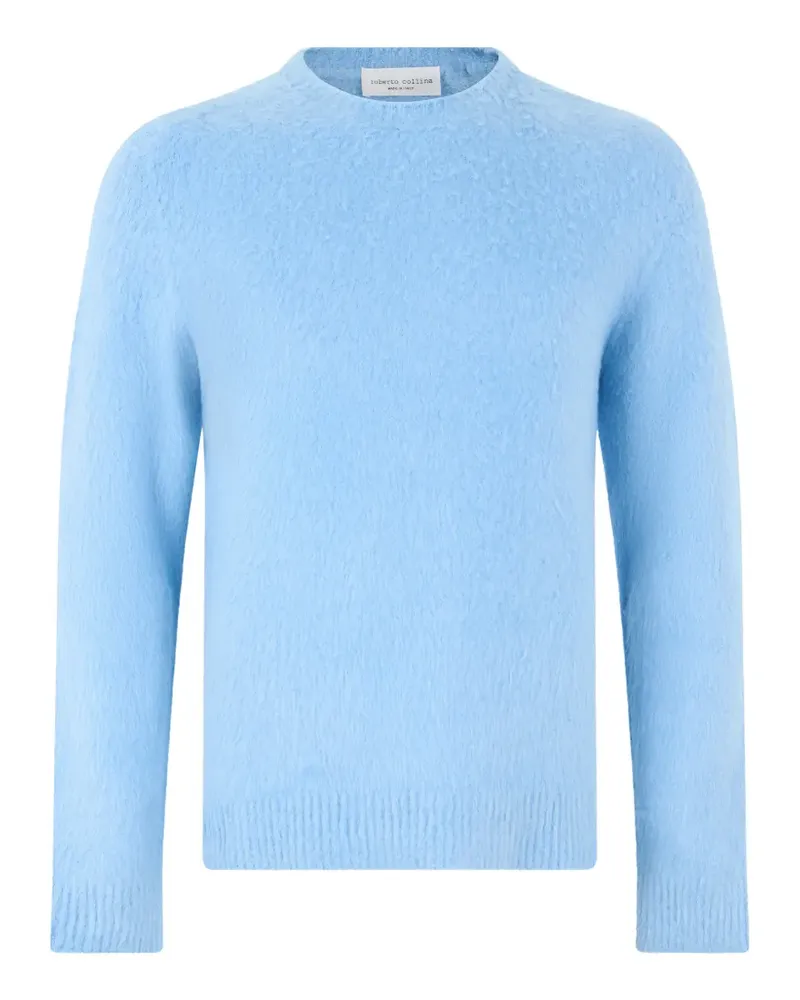 Roberto Collina Pullover mit gebürstetem Effekt - Blau Blau