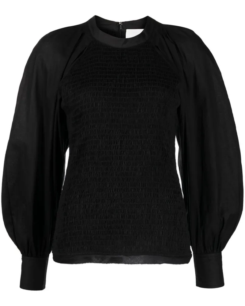 3.1 phillip lim Bluse mit Puffärmeln - Schwarz Schwarz