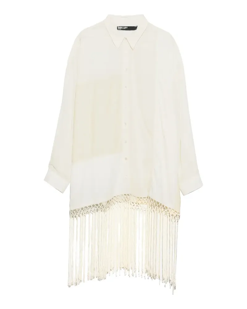 BIMBA Y LOLA Hemd im Patchwork-Look - Nude Nude