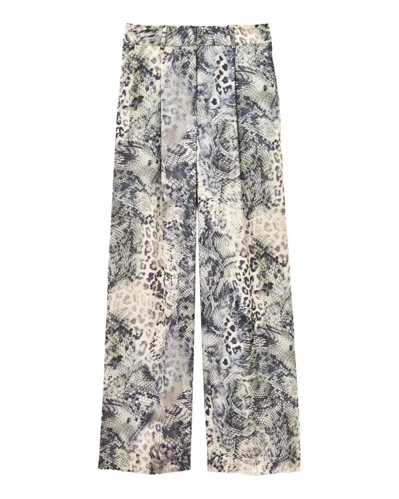 ba&sh Carrina animal-print trousers - Blau Blau