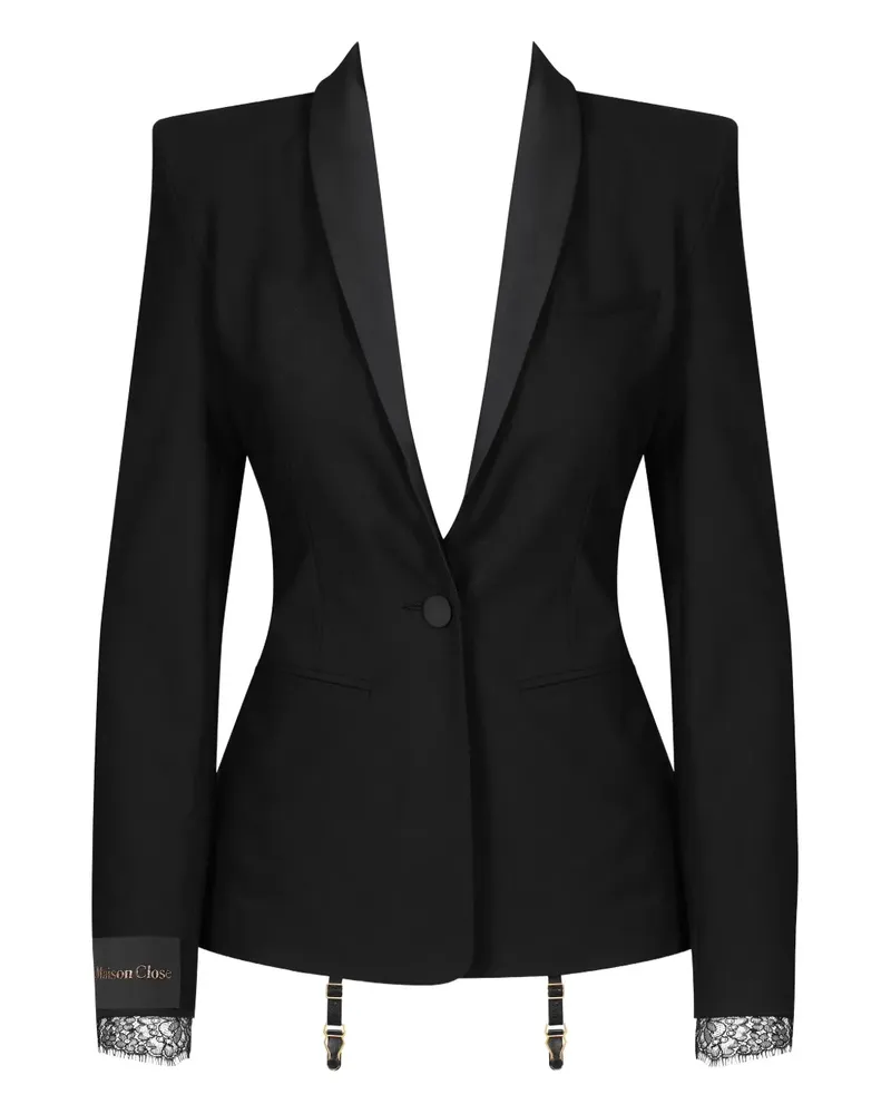 Maison Close Klassischer Blazer - Schwarz Schwarz
